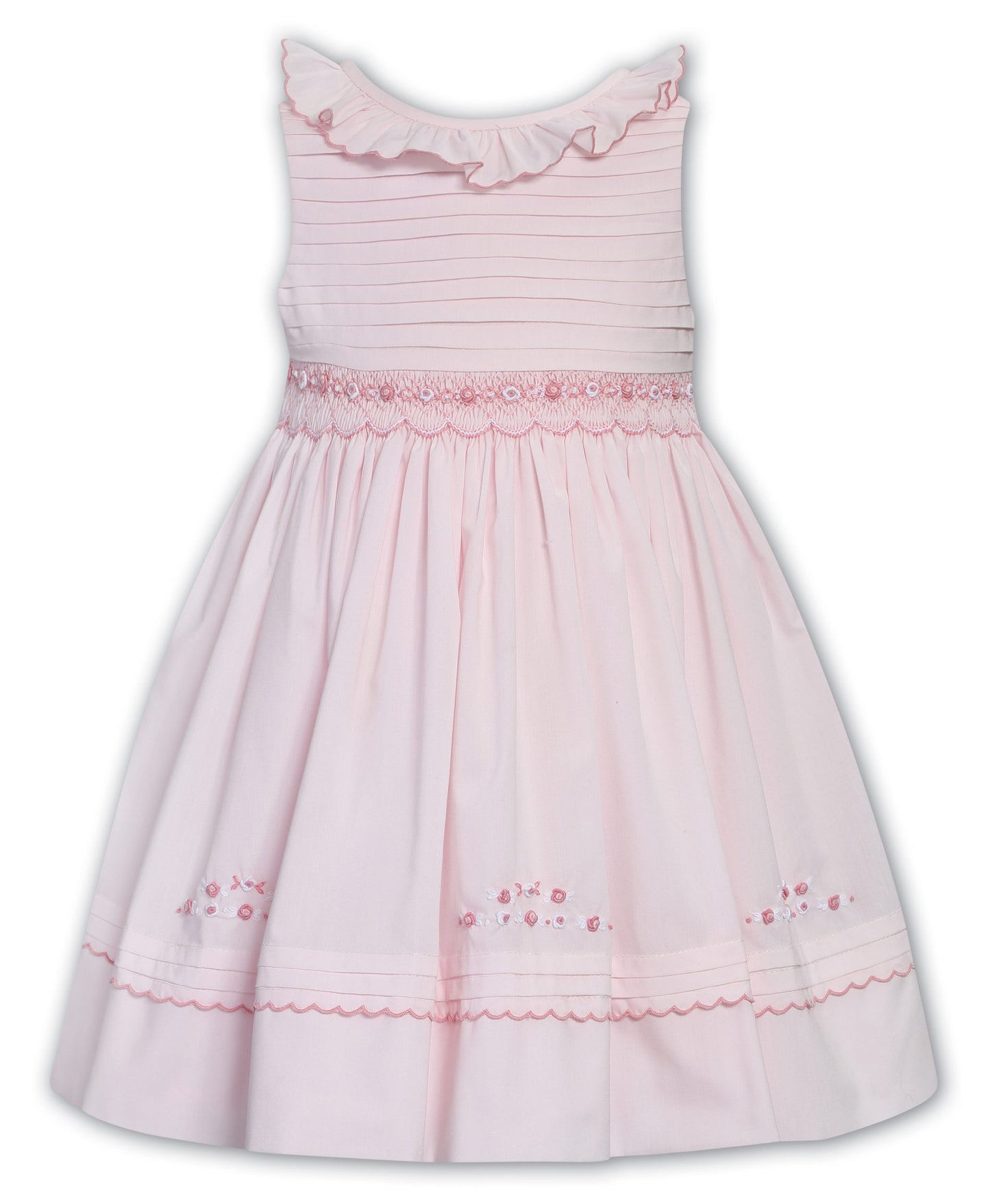 Sarah Louise - Traditional hand smocked Dress, Pink