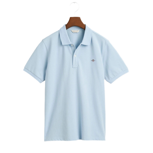 Gant, T-shirts, Gant - Light blue polo T-shirt (9yrs - 16yrs)
