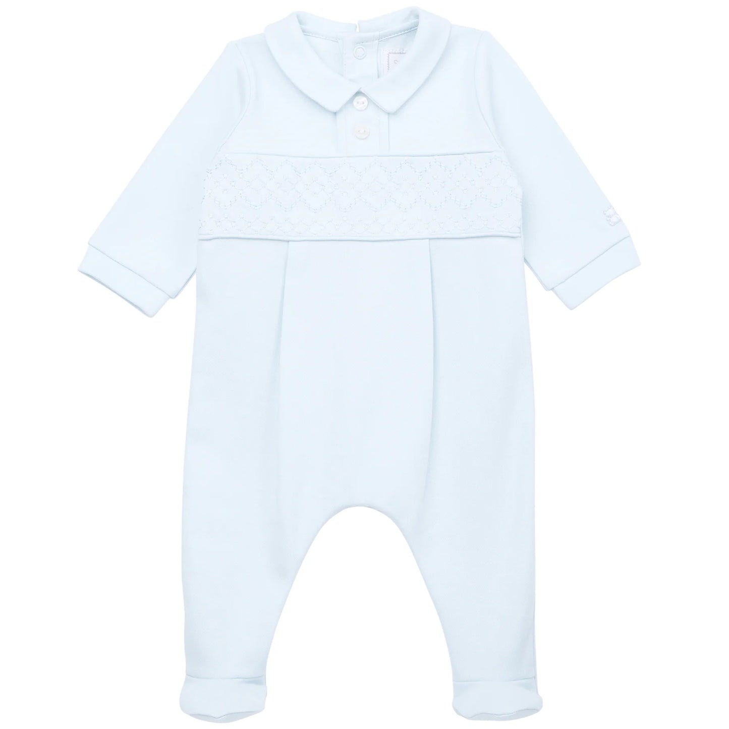 Emile et Rose, Romper, Emile et Rose - Baby boy pale blue romper, Hugh