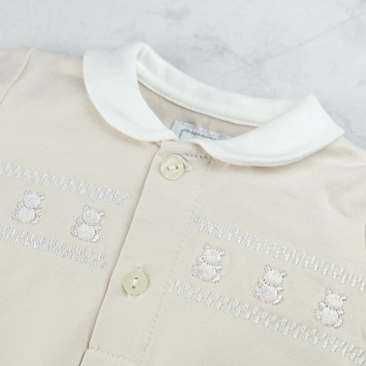 Emile et Rose - Beige all in one with hat, Jesse