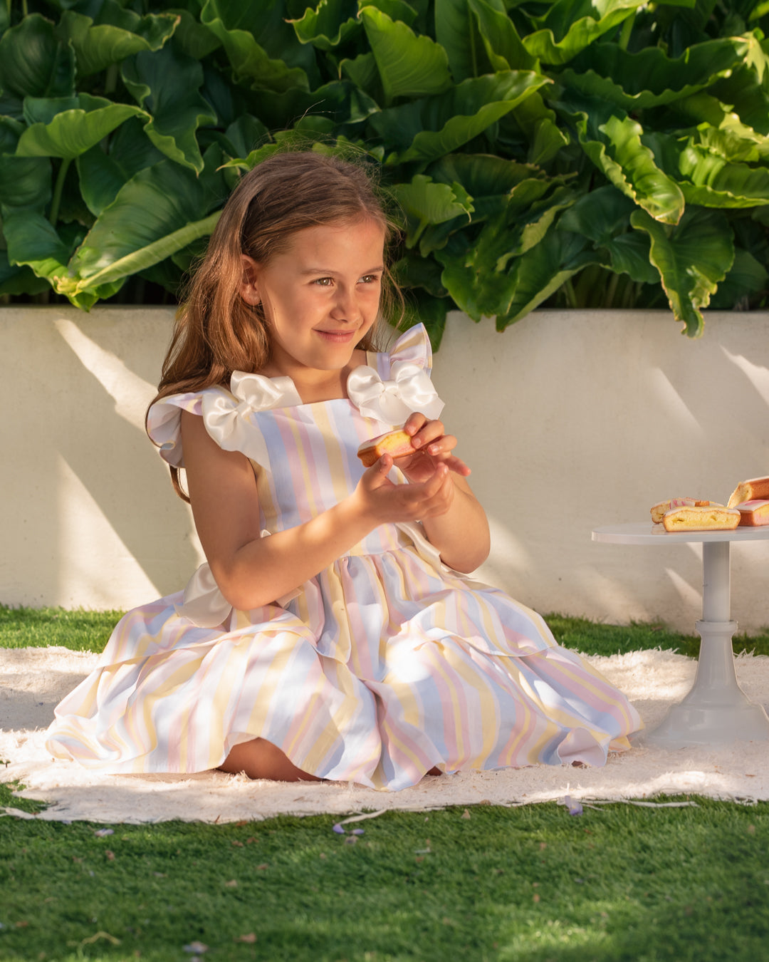 Caramelo Kids, Dresses, Caramelo Kids - Sundress, Pastel Stripe