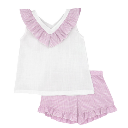 Rapife, Top and Short set, Rapife Top & Short Set - Pink