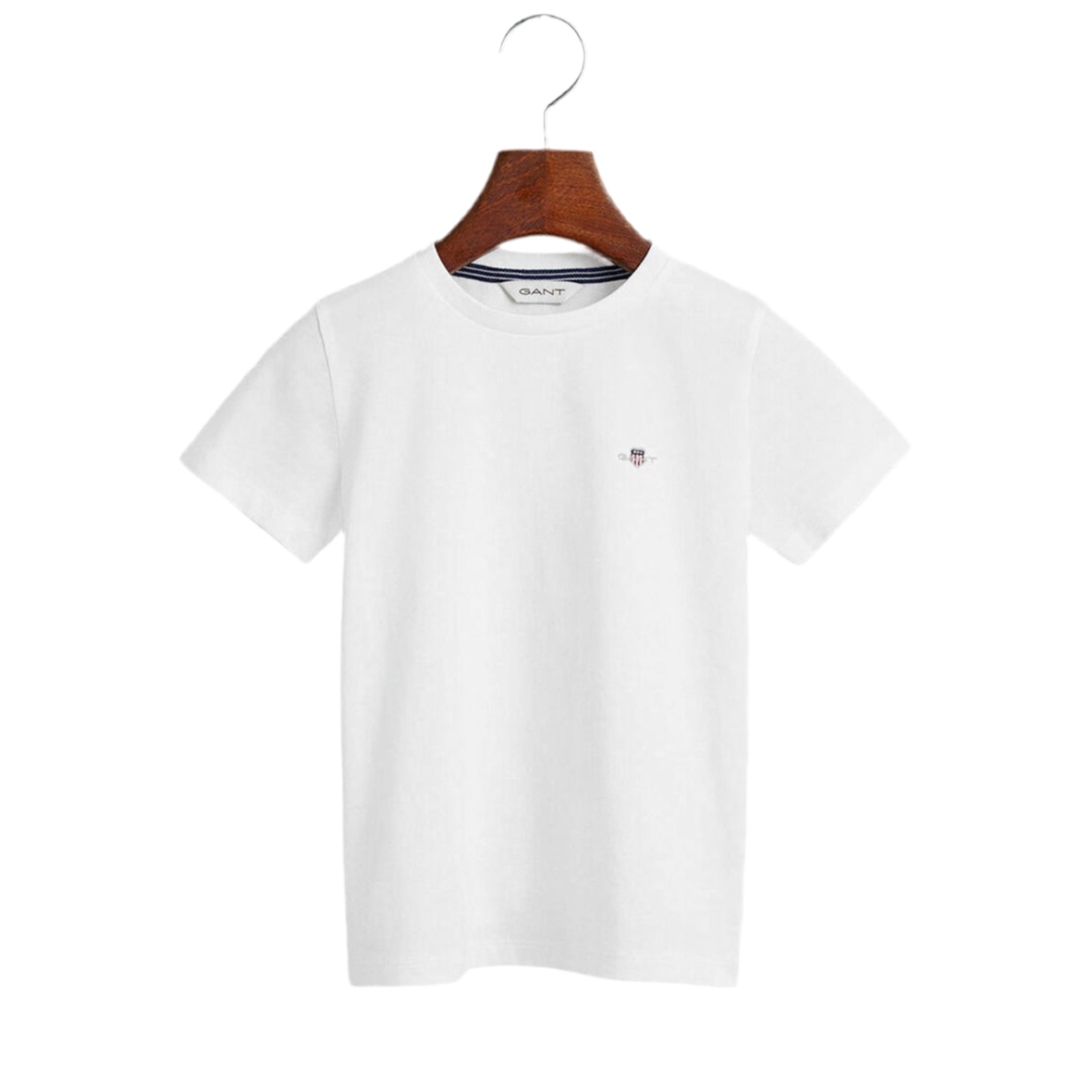 Gant, T-shirts, Gant - White shield short sleeved T-shirt