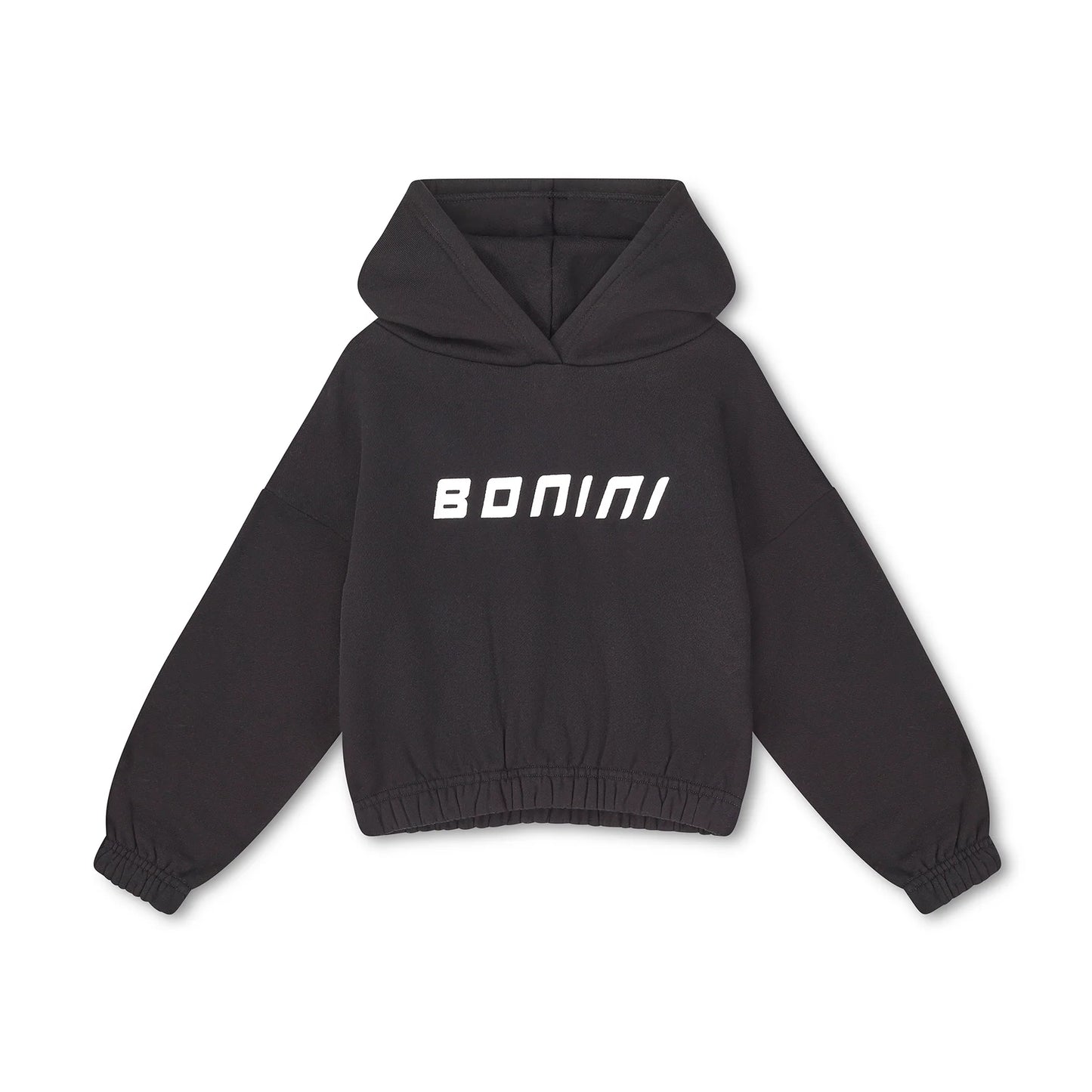 Bonini, Sweat top, Bonini - Cropped Hoodie, Black