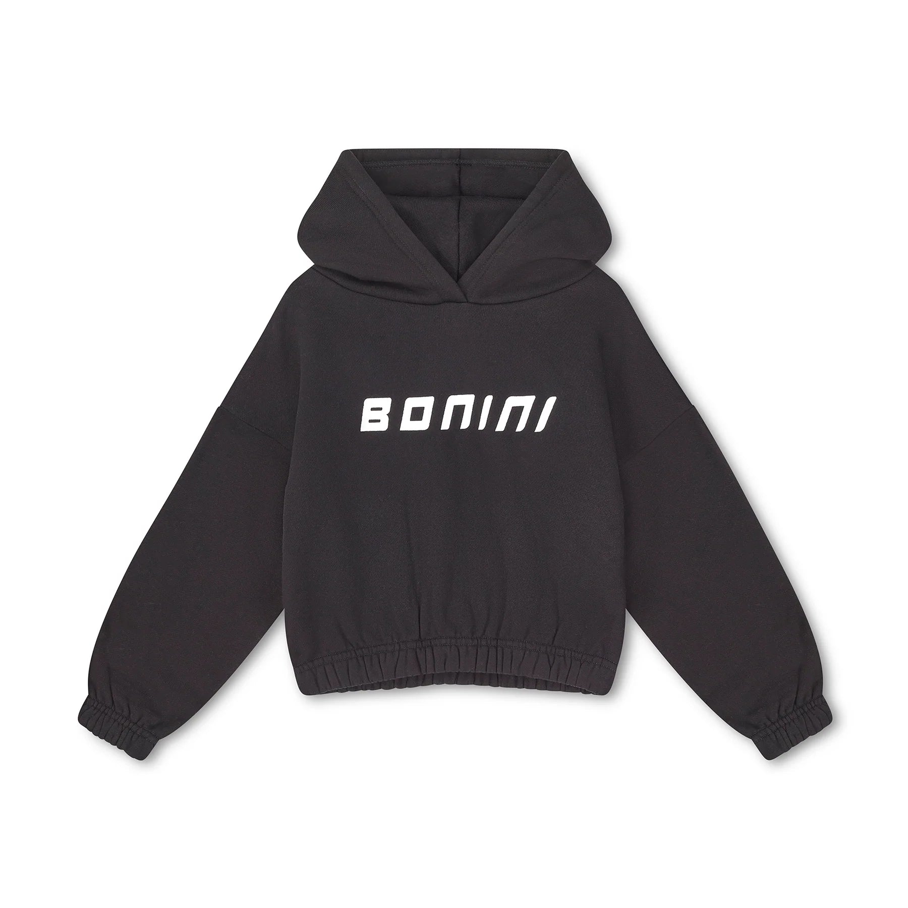Bonini, Sweat top, Bonini - Cropped Hoodie, Black