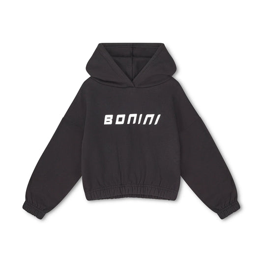 Bonini, Sweat top, Bonini - Cropped Hoodie, Black