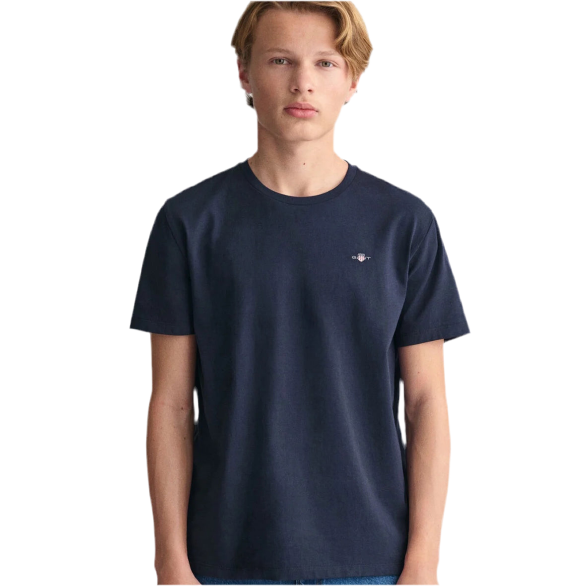 Gant, T-shirts, Gant - Navy shield short sleeved T-shirt