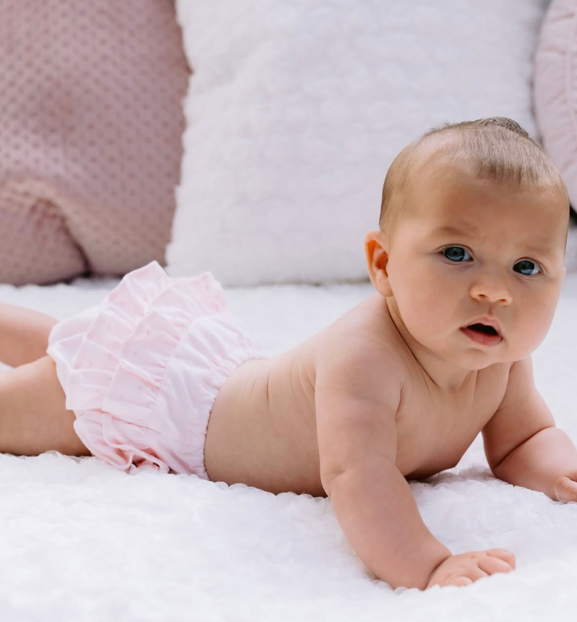 Emile et Rose - White Frilly pants, Flossie