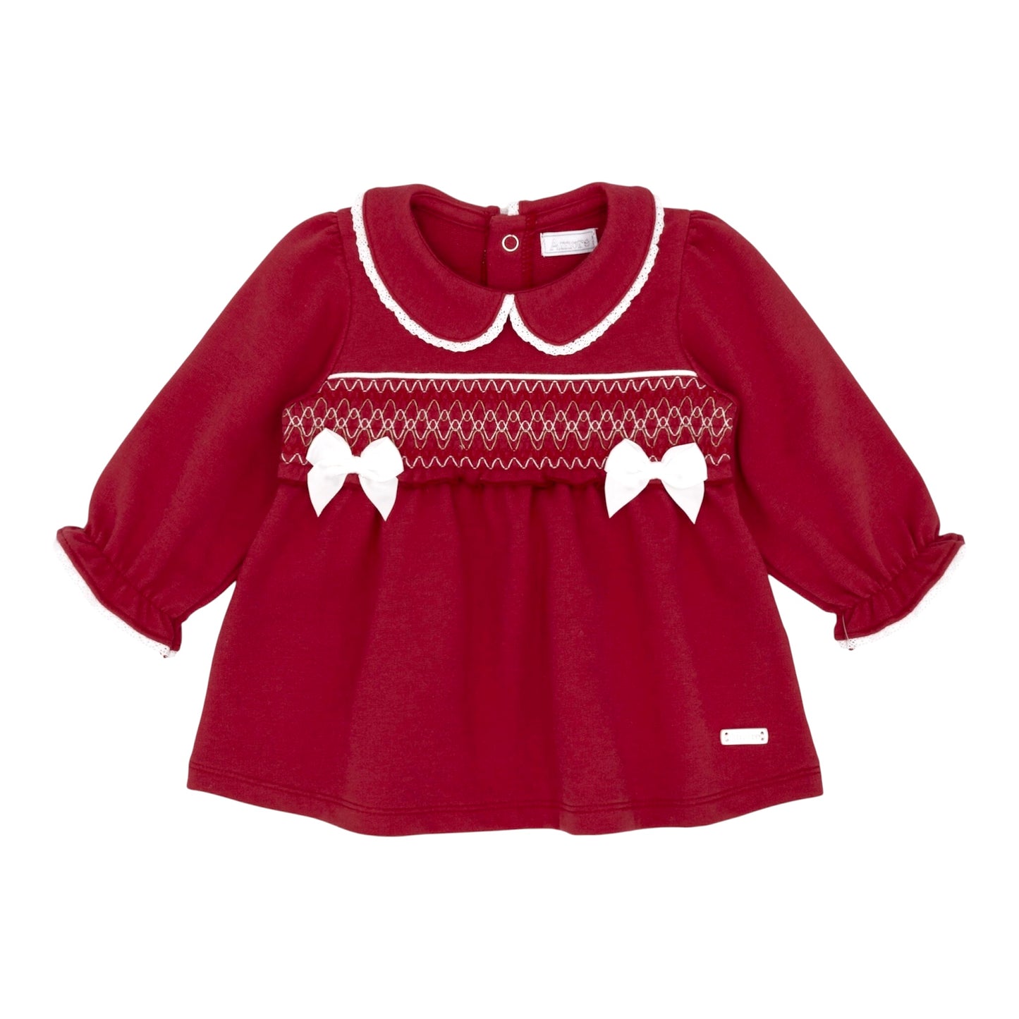 Amore - Red dress with smocking detail (baby)