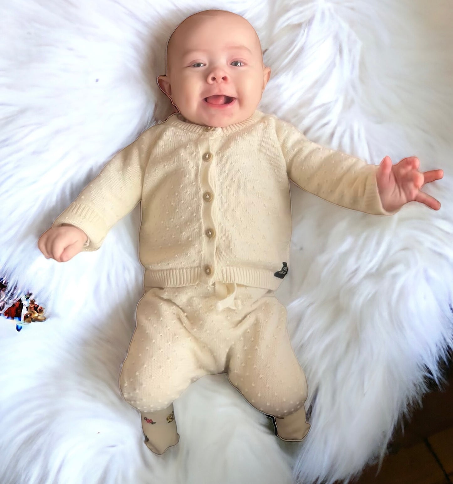 Fable & Bear, 2 piece set, Fable & Bear - 2 Piece set, Popcorn Textured