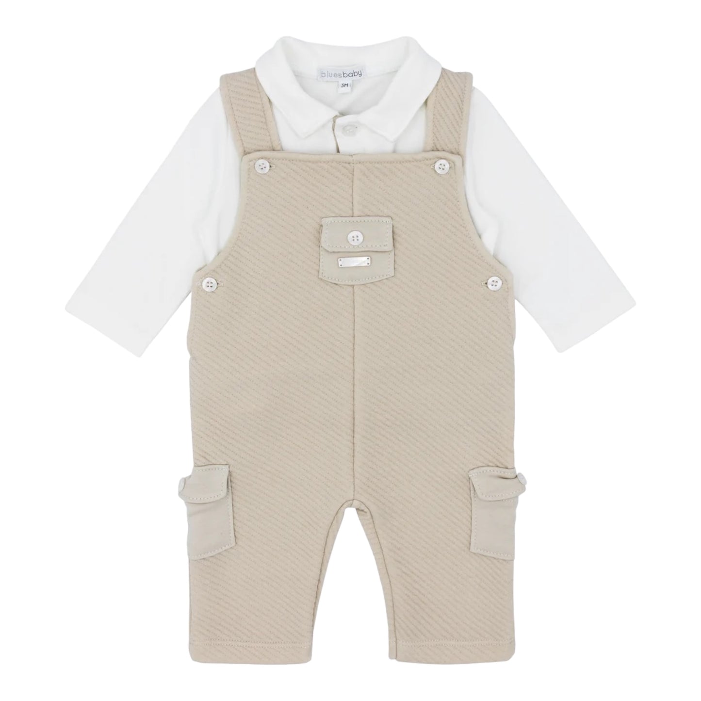 blues baby, Dungarees, blues baby - Beige dungaree set