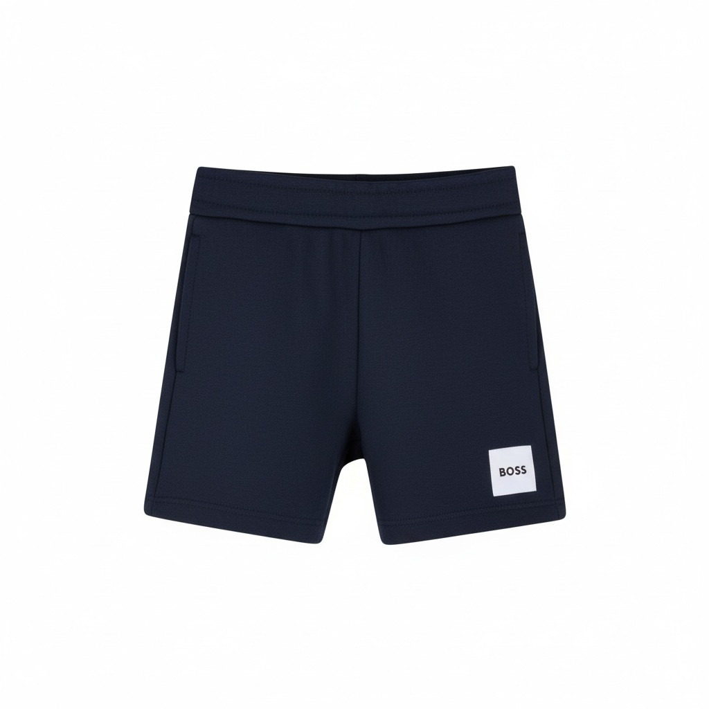 Boss - Navy jersey shorts
