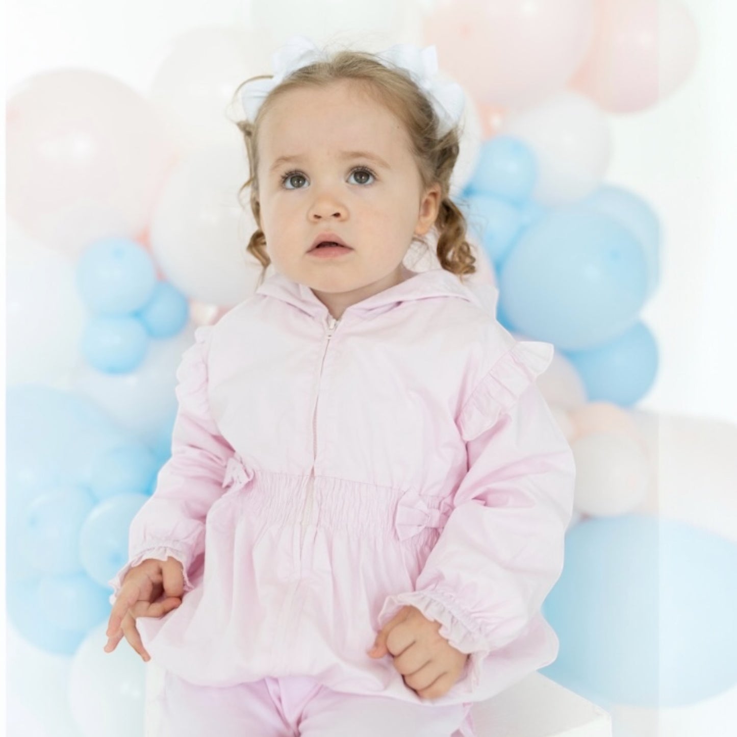 blues baby - light pink jacket with hood
