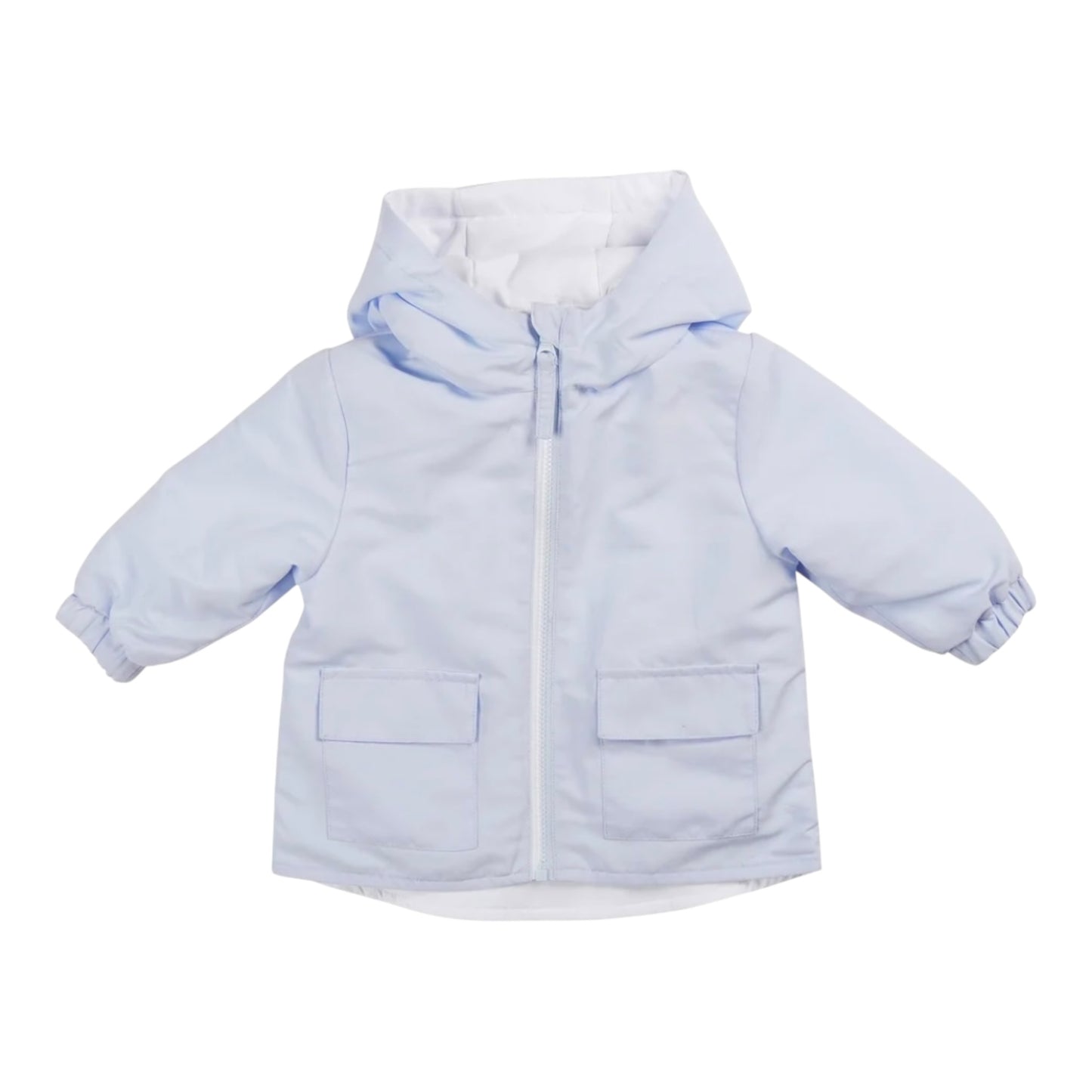 Mintini, Coats & Jackets, Mintini - Pale blue and white reversible jacket