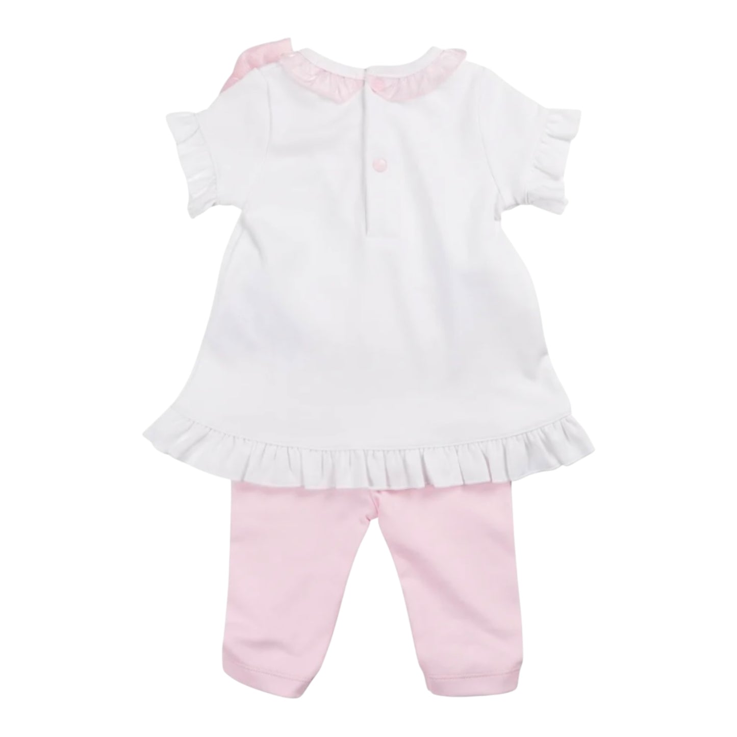 Mintini, 2 piece legging outfits, Mintini - 2 piece white and pink legging set