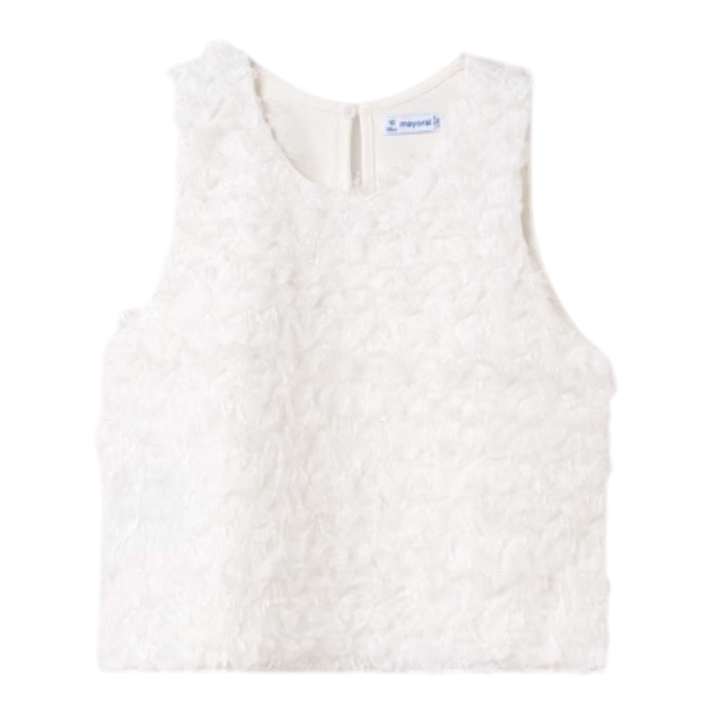 Mayoral, Tops, Mayoral - White sleeveless top