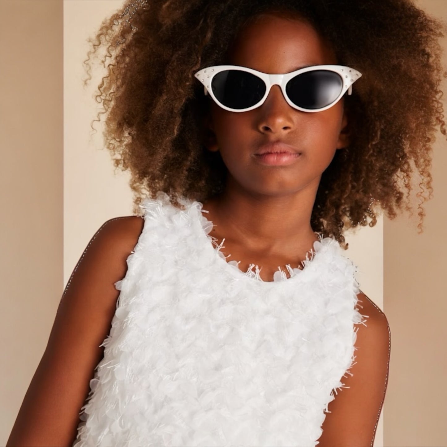 Mayoral, Tops, Mayoral - White sleeveless top