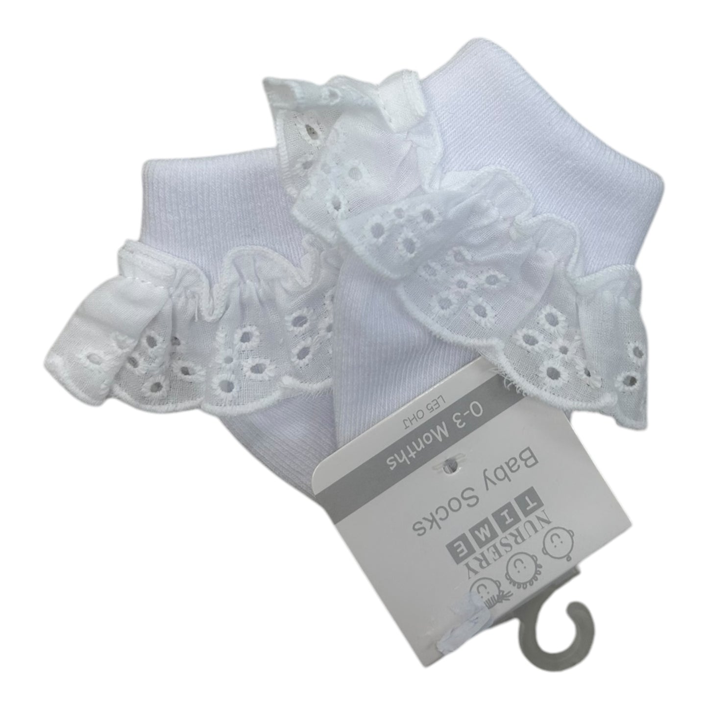 Betty Mckenzie, Socks, Betty Mckenzie - Frill ankle socks, white