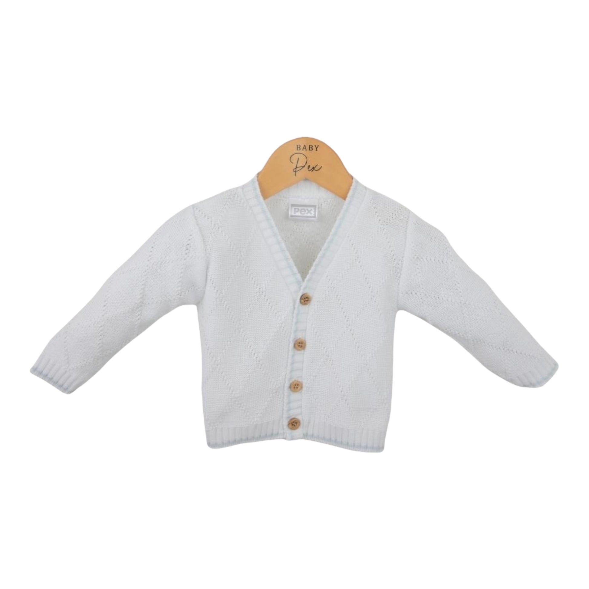 Pex, cardigan, Pex - cardigan white/blue