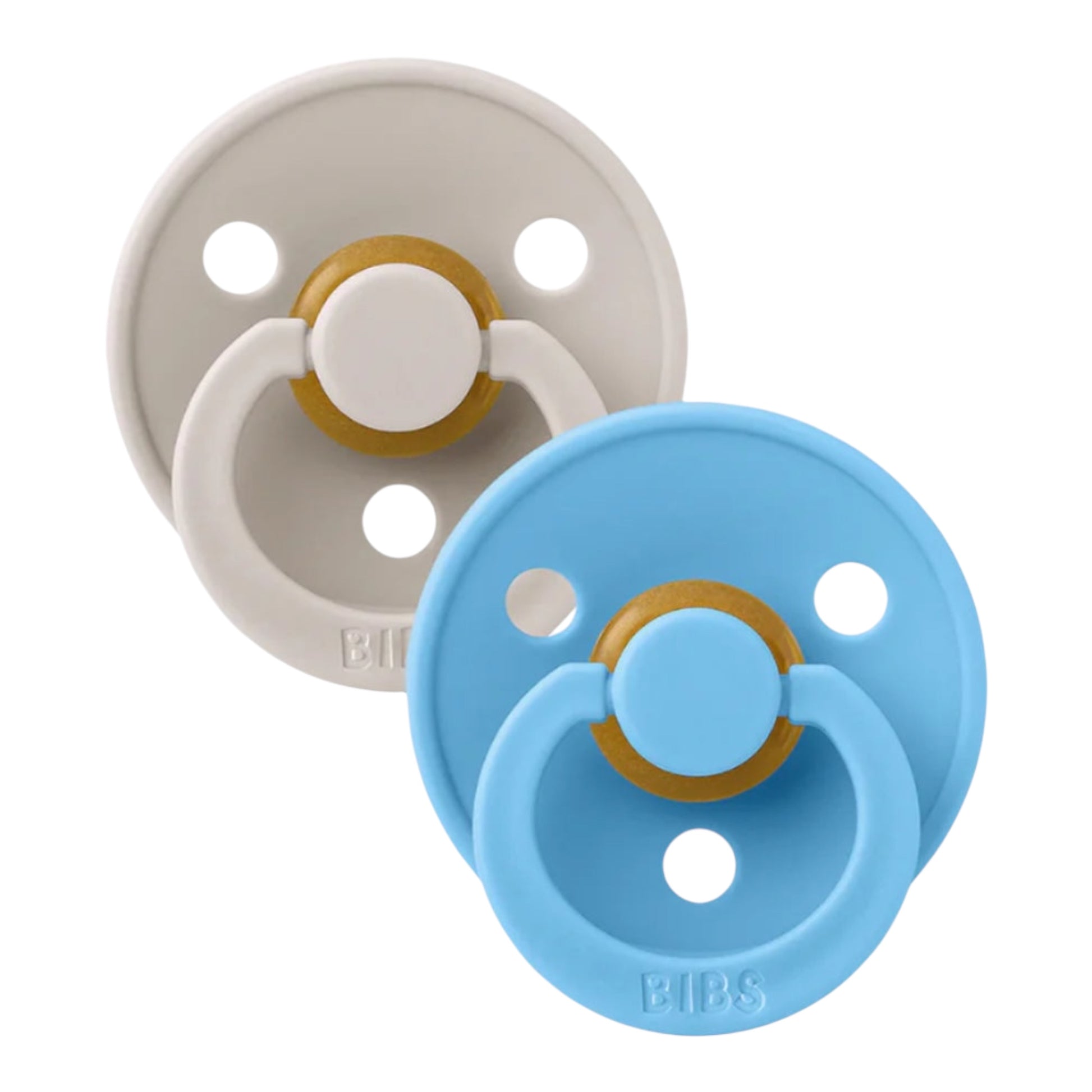 Bibs, Dummies, Bibs - Double dummy pack, mushroom, breeze