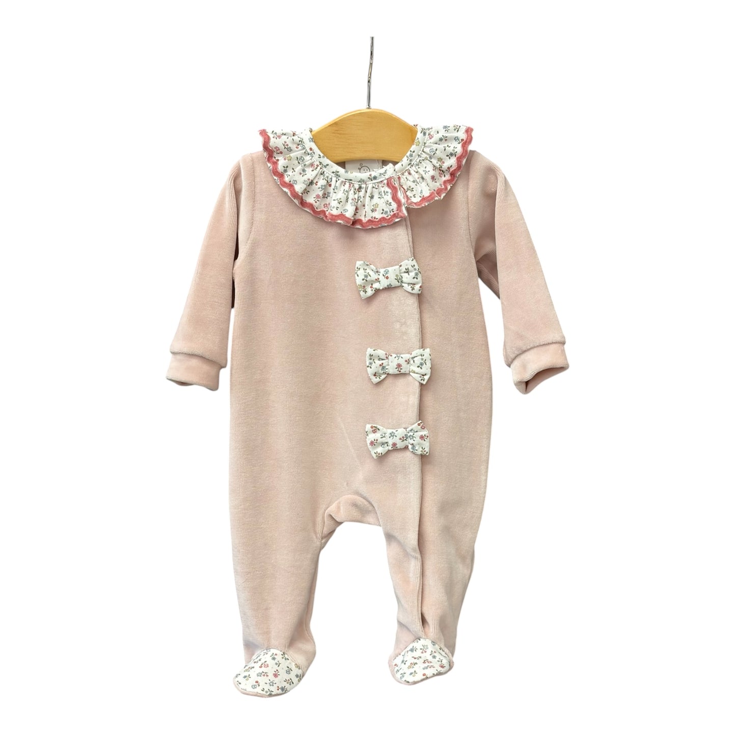 Deolinda - Dusky pink velour all in one