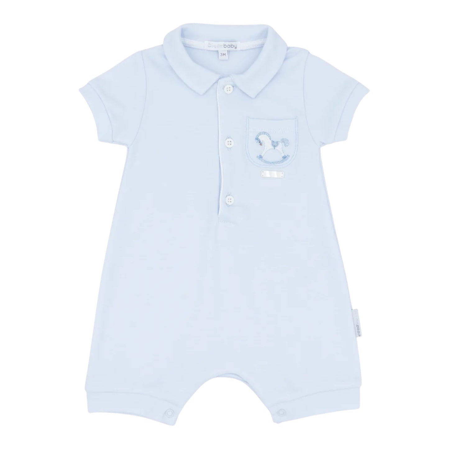 blues baby - all in one shortie, pale blue