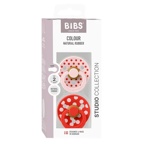 Bibs - Blossom / candy apple mix 2pk dummies