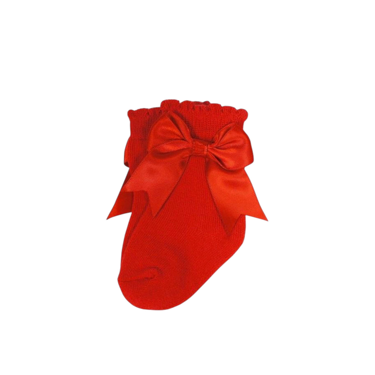 Betty Mckenzie - Red short socks with side bow