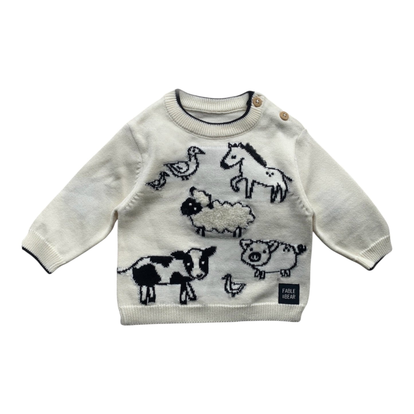 Fable & Bear - Jumper, farmyard