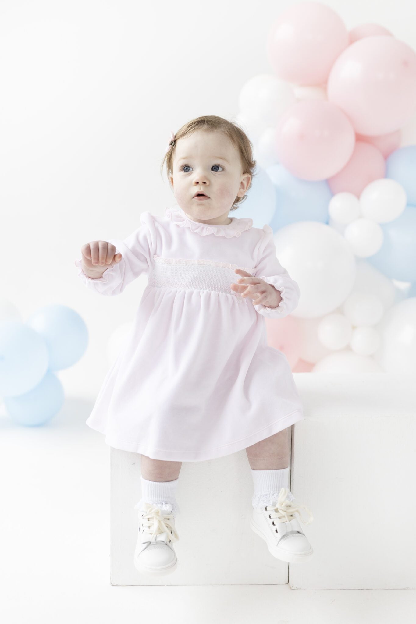 blues baby - Pink velour dress
