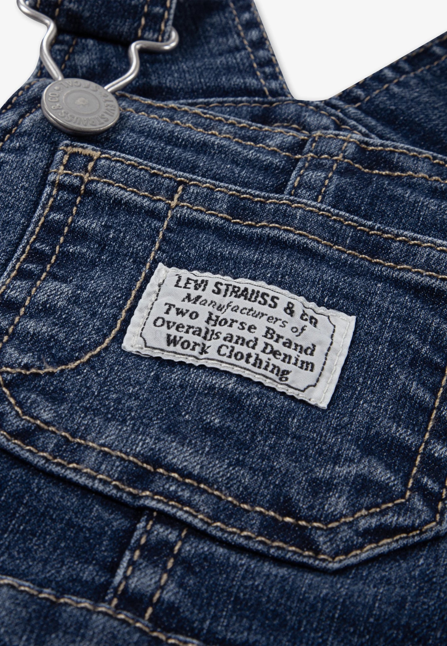 Levi’s - Blue denim dungarees (12m -36m)