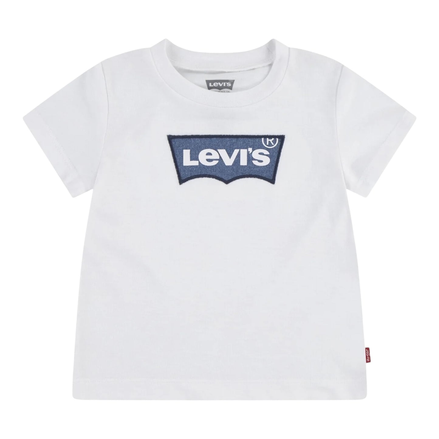Levi's - Denim logo t-shirt, white. (12m - 36m)