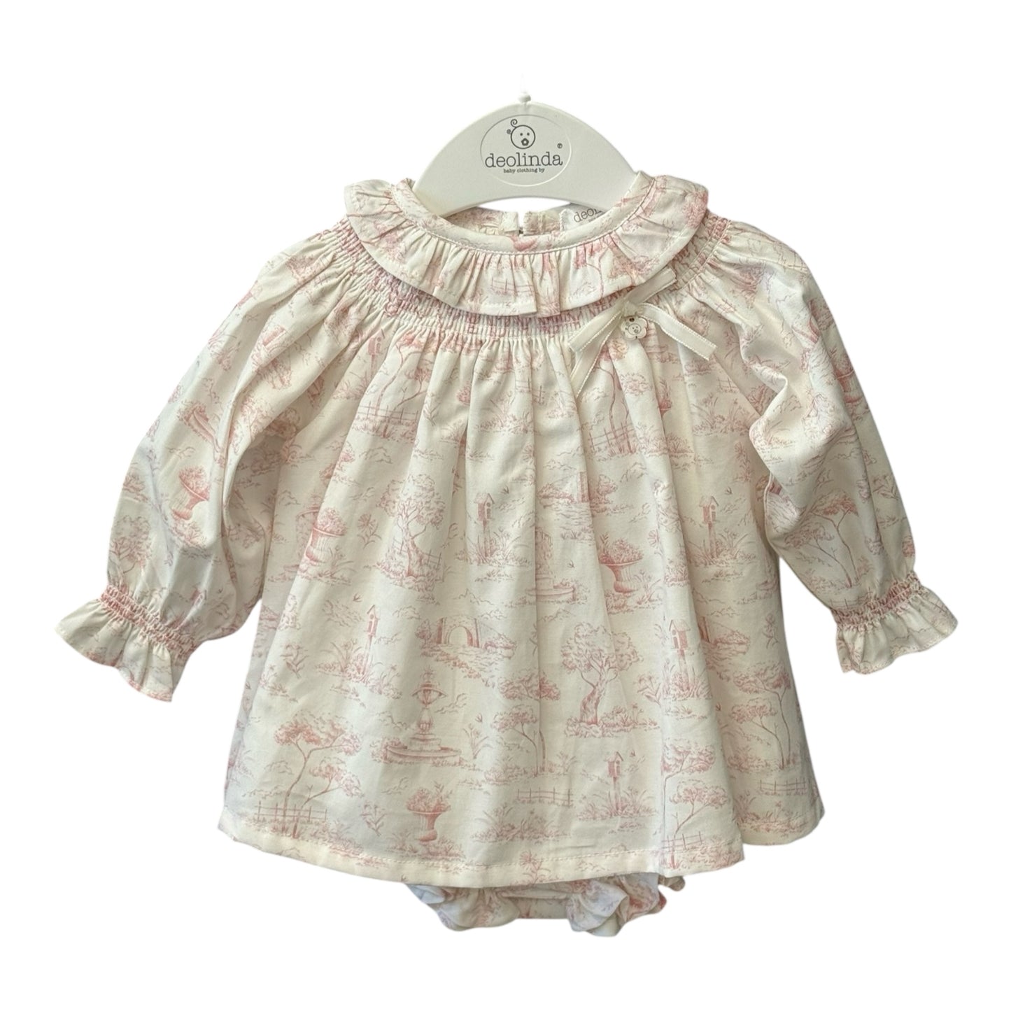 Deolinda - Dress, Pink garden print