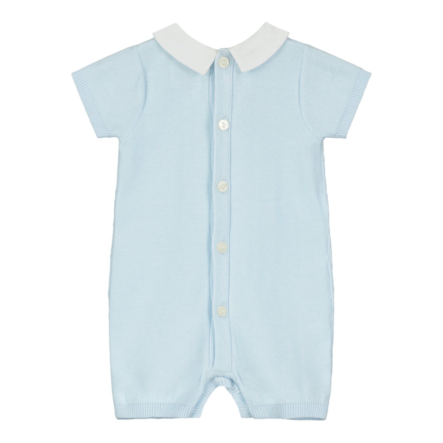 Emile et Rose, rompers, Emile et Rose - Baby Boys pale blue knit all in one, Flynn