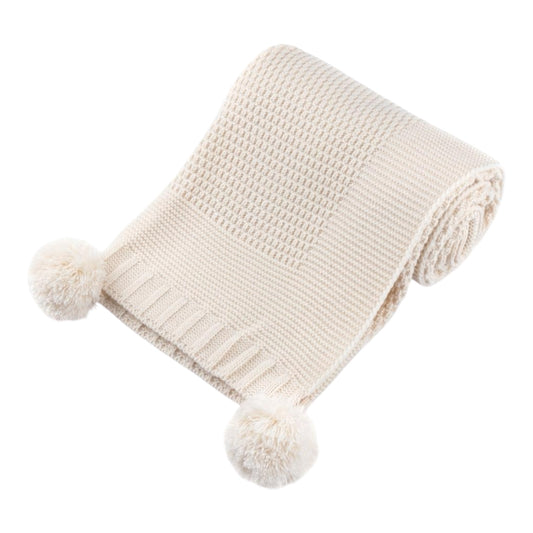 Betty - shawl/blanket, beige