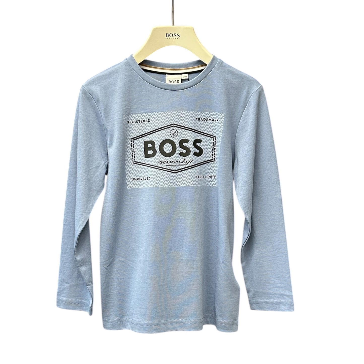 Boss - Grey long sleeved T-shirt, 6yr only