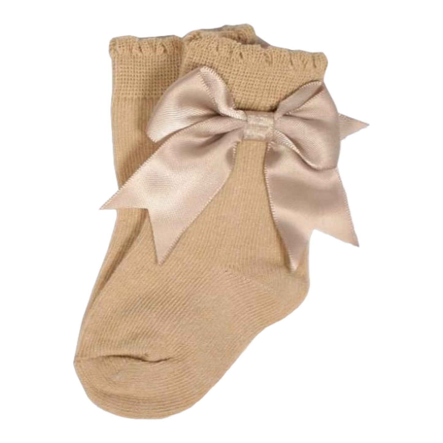 Betty Mckenzie, Socks, Betty Mckenzie - Biscuit short socks with side bow