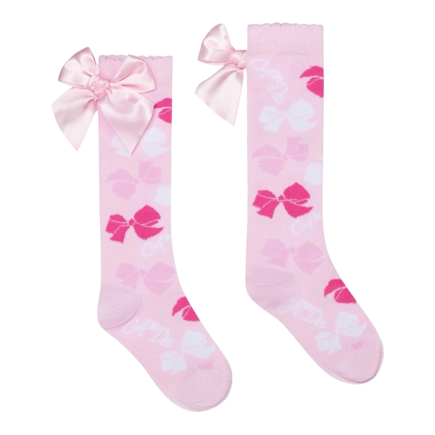 A'Dee - Bow socks, pink