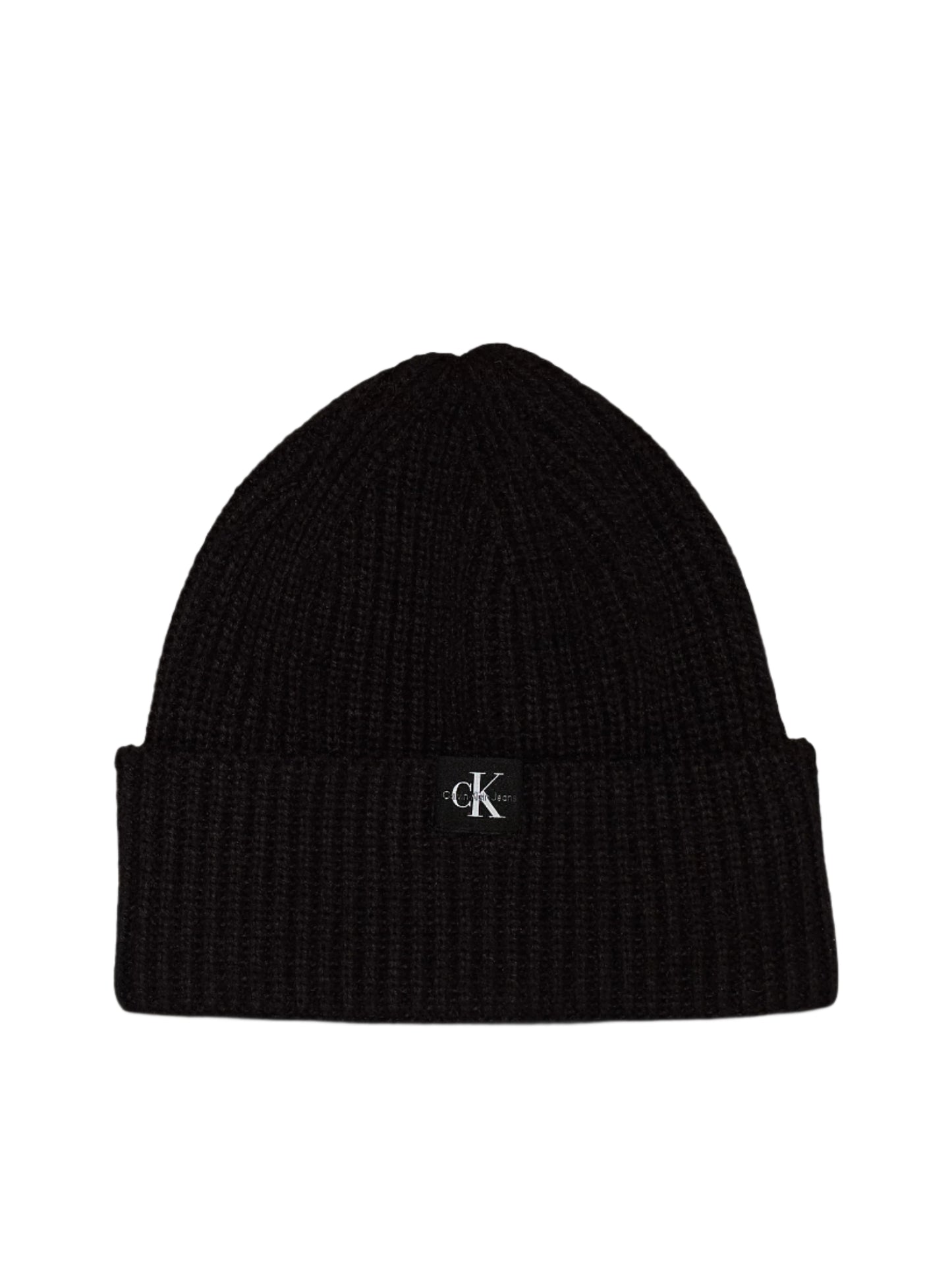 Calvin Klein, Hats, Calvin Klein - Monogram rib beanie, black
