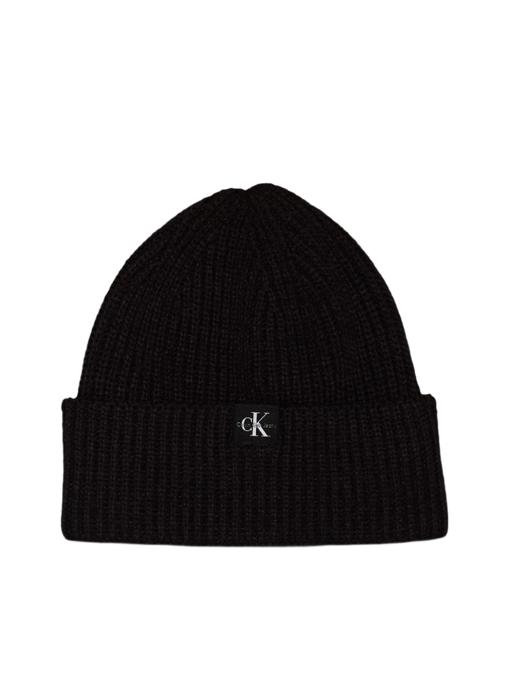 Calvin Klein, Hats, Calvin Klein - Monogram rib beanie, black