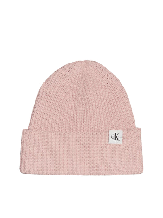 Calvin Klein, Hats, Calvin Klein - Monogram rib beanie, peach
