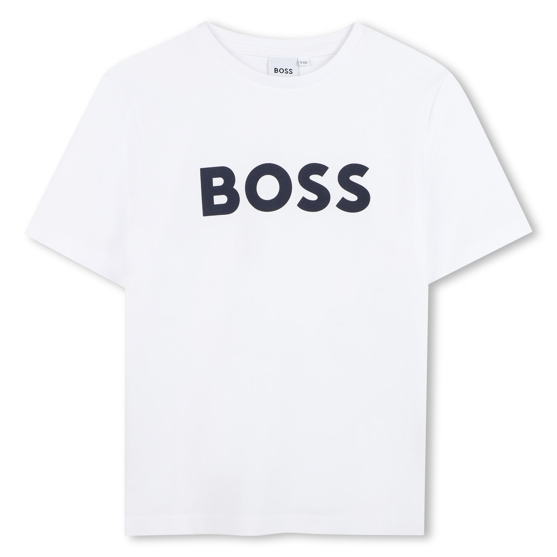 Boss, T-shirts, Boss - Short sleeved, crew neck T-shirt,  white