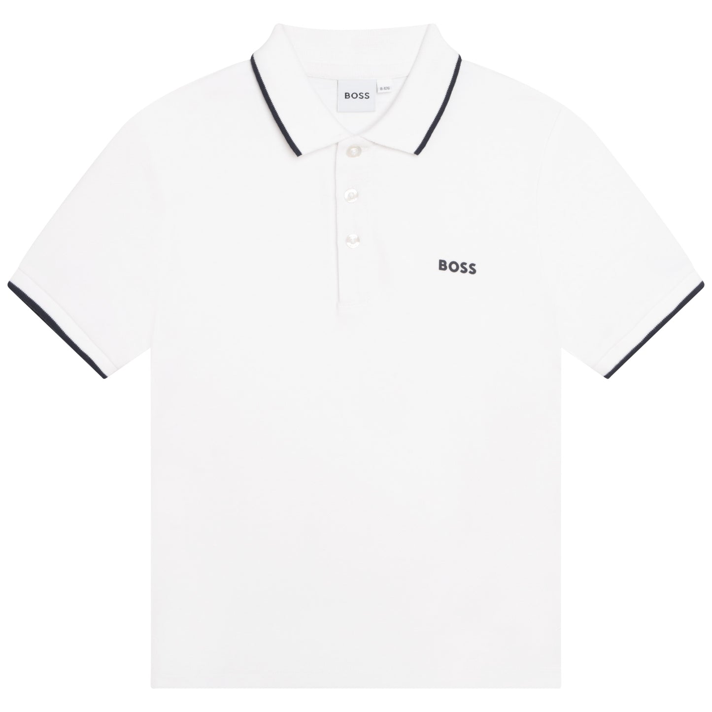 Boss, T-shirts, Boss - Short sleeved polo T-shirt, white