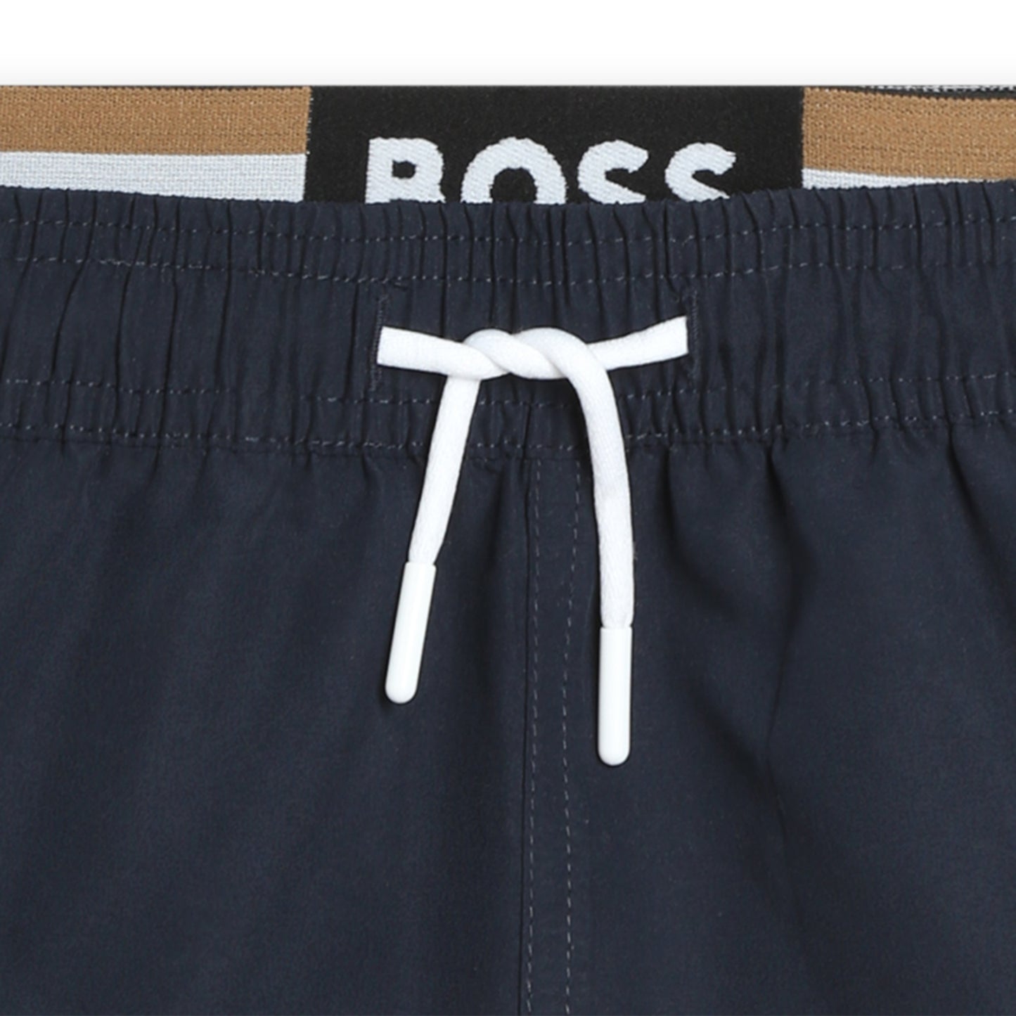 Boss, Shorts, Boss - Navy Shorts, with elasticated mock top