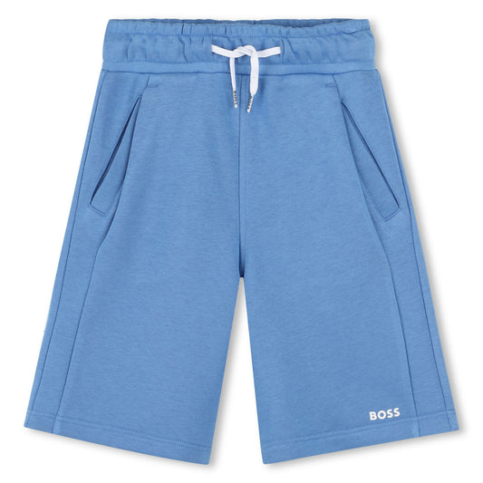 Boss, shorts, Boss - Blue shorts, comfy jersey cotton,
