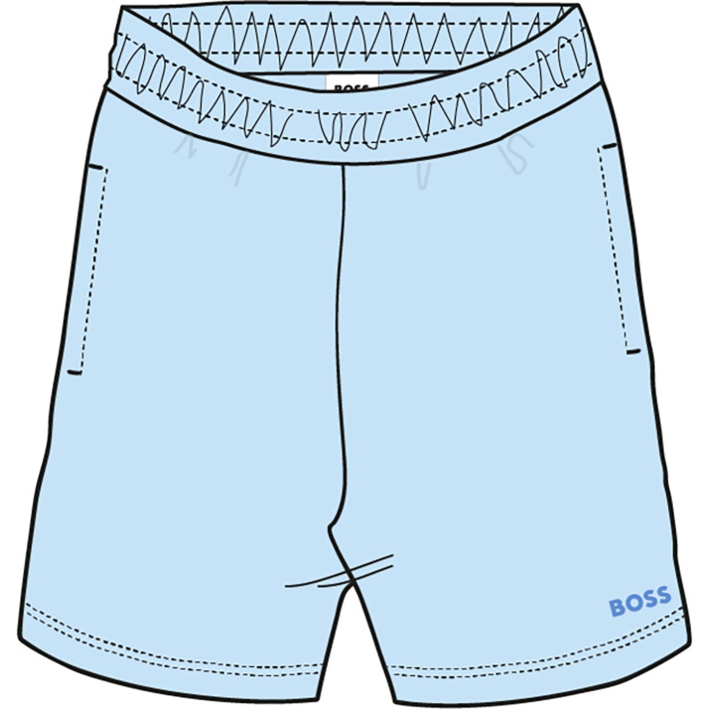 Boss, Shorts, Boss - Persian blue shorts
