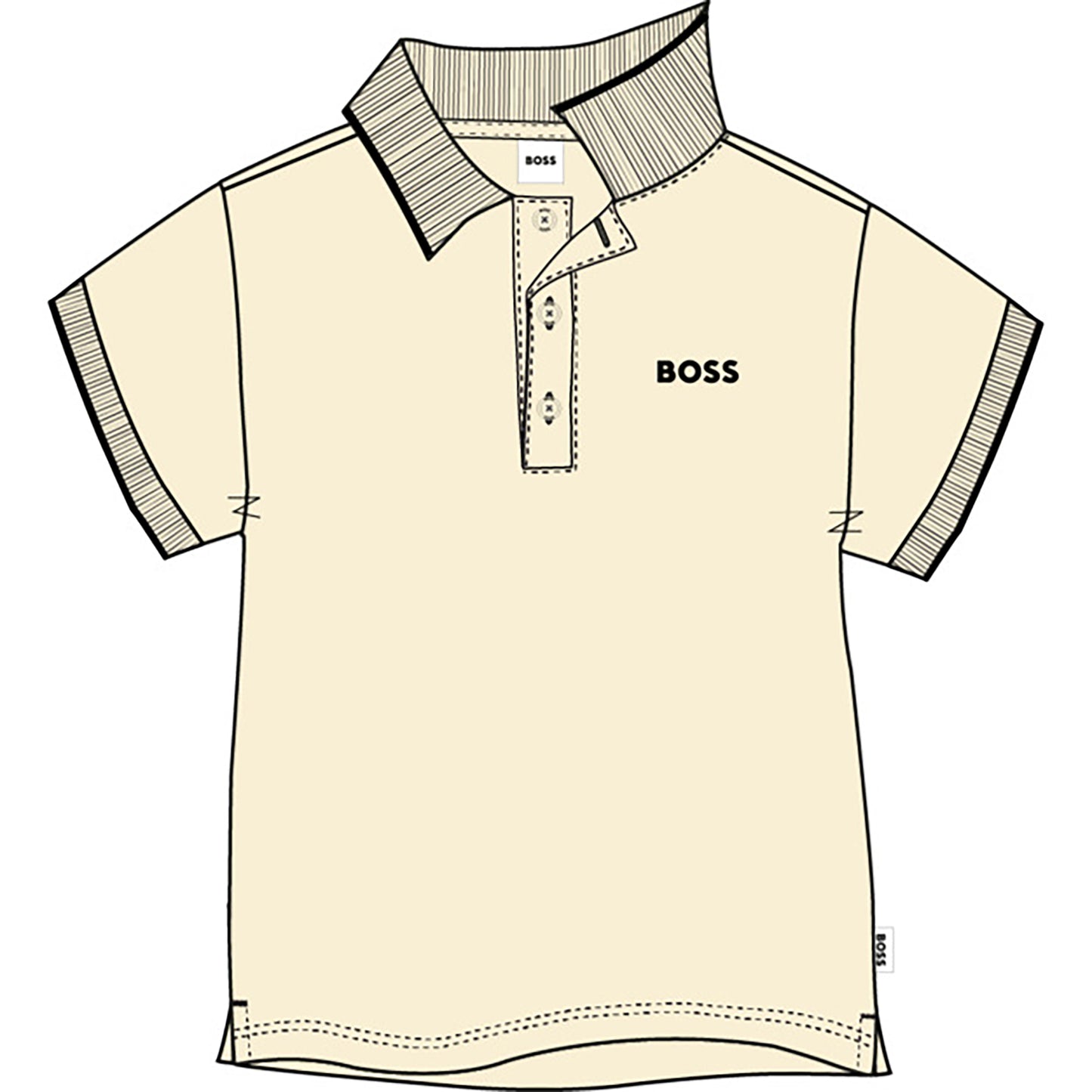 Boss, T-shirts, Boss - Sand polo T-shirt