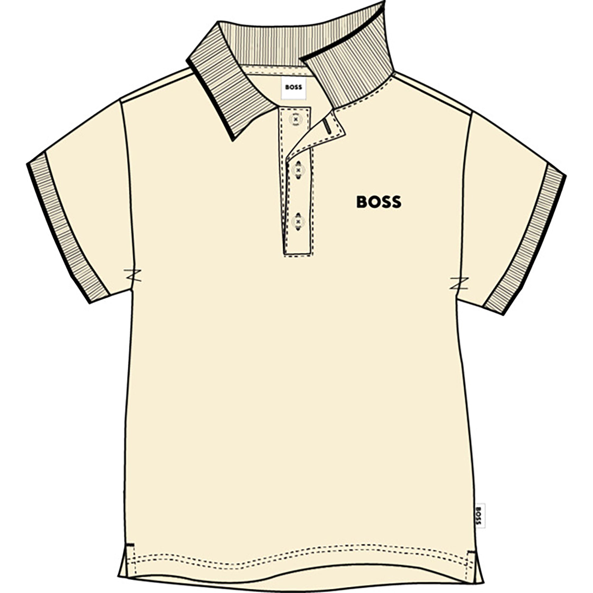 Boss, T-shirts, Boss - Sand polo T-shirt