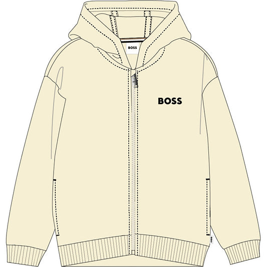 Boss, zipper hoodies, Boss - Sand hooded zipper