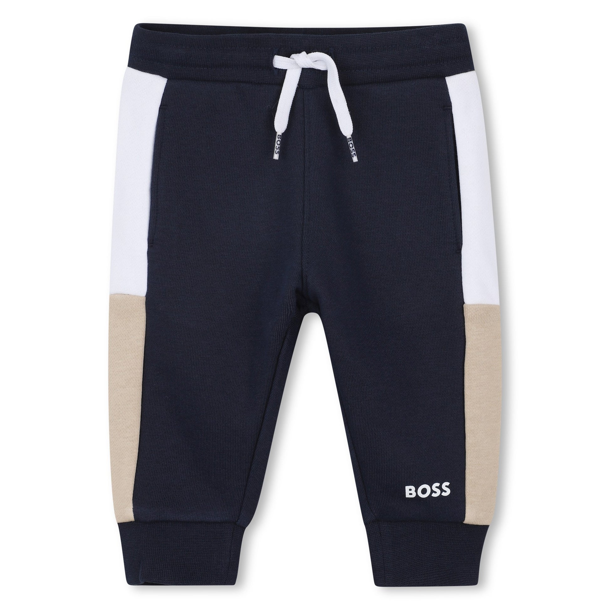 Boss, 2 piece jogging outfits, Boss - 2 piece jogging set, navy stone, white